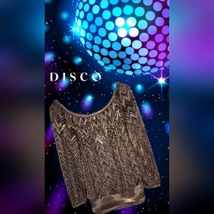 Vintage Lurex Knit Sweater Shiny!